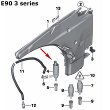 Load image into Gallery viewer, 96-15 BMW 1 3 5 6 7 X Z M Headlight Washer Pump 67 12 8 377 430 OEM Continental
