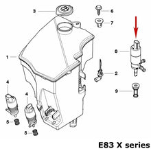 Load image into Gallery viewer, 96-15 BMW 1 3 5 6 7 X Z M Headlight Washer Pump 67 12 8 377 430 OEM Continental
