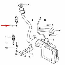 Load image into Gallery viewer, 99-23 BMW Headlight Washer Pump Rubber Grommet &amp; Strainer Genuine BMW 8 374 382
