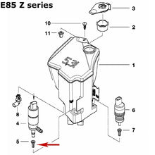 Load image into Gallery viewer, 99-23 BMW Headlight Washer Pump Rubber Grommet &amp; Strainer Genuine BMW 8 374 382
