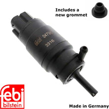 Load image into Gallery viewer, 1987-98 BMW 3 5 7 8 M Z Windshield Washer Pump Febi Bilstein Germany 8 360 614
