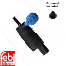 Load image into Gallery viewer, 1998-99 Audi A4 1998-06 VW Golf Passat Windshield Washer Pump with Grommet Febi
