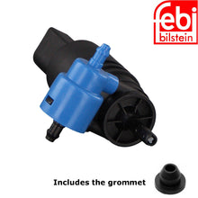 Load image into Gallery viewer, 1998-99 Audi A4 1998-06 VW Golf Passat Windshield Washer Pump with Grommet Febi
