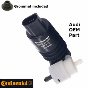 1998-23 Audi A3 A4 A6 Q3 Q5 Q7 S4 SQ5 OEM Windshield Washer Pump with Grommet