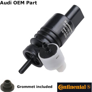 1998-23 Audi A3 A4 A6 Q3 Q5 Q7 S4 SQ5 OEM Windshield Washer Pump with Grommet