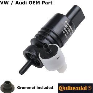 1998-99 Audi A4 1998-06 VW Golf Passat OEM Windshield Washer Pump with Grommet