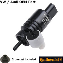 Load image into Gallery viewer, 1998-99 Audi A4 1998-06 VW Golf Passat OEM Windshield Washer Pump &amp; Grommet
