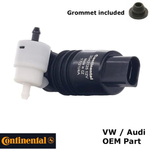 1998-99 Audi A4 1998-06 VW Golf Passat OEM Windshield Washer Pump with Grommet