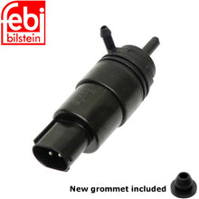 Load image into Gallery viewer, 1995-98 BMW 528i 540i 740i 740iL 750iL Windshield Washer Pump &amp; Grommet Febi
