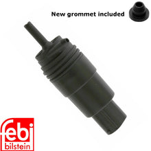 Load image into Gallery viewer, 1995-98 BMW 528i 540i 740i 740iL 750iL Windshield Washer Pump &amp; Grommet Febi

