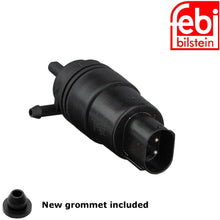 Load image into Gallery viewer, 1995-98 BMW 528i 540i 740i 740iL 750iL Windshield Washer Pump &amp; Grommet Febi
