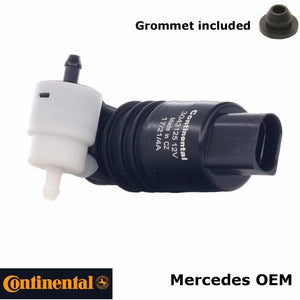 1998-03 Mercedes OEM Double Windshield & Back Glass Washer Pump with Grommet