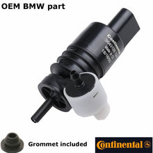 Load image into Gallery viewer, 1997-21 BMW i3 318ti Z3 2007-13 Mini OEM Windshield Washer Double Pump &amp; Grommet
