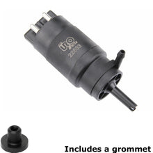 Load image into Gallery viewer, 1977-96 Mercedes Windshield Washer Pump with Grommet Large Electrical Connector
