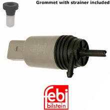 Load image into Gallery viewer, 2007-19 BMW 5 6 7 M X Z Windshield Washer Pump and Grommet with Strainer Febi
