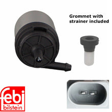 Load image into Gallery viewer, 2007-19 BMW 5 6 7 M X Z Windshield Washer Pump and Grommet with Strainer Febi
