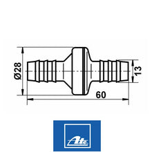 Load image into Gallery viewer, 1963-71 Mercedes OEM Ate Plastic Vacuum Brake Booster Check Valve 000 431 35 07
