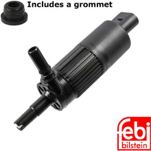 Load image into Gallery viewer, 2015-18 Porsche Macan Headlight Washer Pump &amp; Grommet 6R0 955 681 Febi Bilstein
