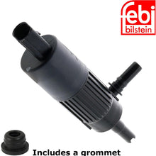 Load image into Gallery viewer, 2015-18 Porsche Macan Headlight Washer Pump &amp; Grommet 6R0 955 681 Febi Bilstein
