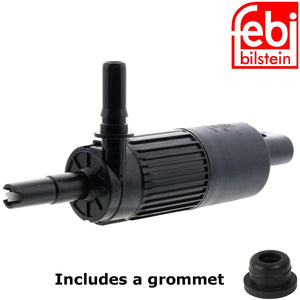 2015-18 Porsche Macan Headlight Washer Pump & Grommet 6R0 955 681 Febi Bilstein