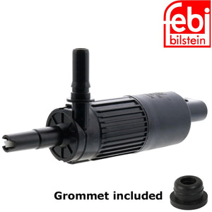 2015-18 Porsche Macan Headlight Washer Pump & Grommet 6R0 955 681 Febi Bilstein