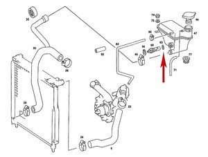 1973-95 Mercedes Expansion Tank Level Sensor or Block Off Plug O Ring Seal