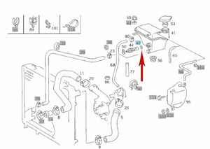 1973-95 Mercedes Expansion Tank Level Sensor or Block Off Plug O Ring Seal