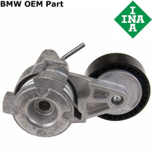 Load image into Gallery viewer, 2002-08 BMW 745 760 X5 A/C Compressor Drive Belt Tensioner &amp; Pulley BMW OEM INA
