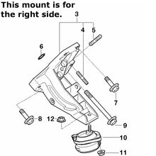 Load image into Gallery viewer, 95-01 BMW E39 540i E38 740i 740iL 750iL Right Front Motor Mount 22 11 1 092 824
