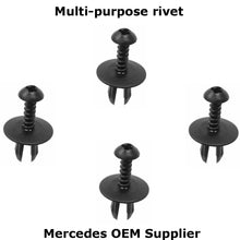 Load image into Gallery viewer, 1977-23 Mercedes Multi Purpose 16.5mm X 15.27mm Phillips Head Rivet Mercedes OEM
