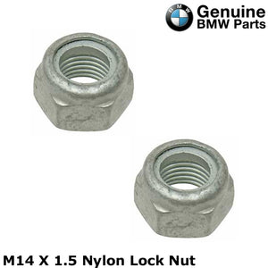 2 X 1966-15 BMW 14 X 1.5 mm Lock Nut for Suspension Support Strut Control Arm OE