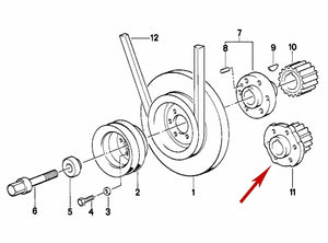 1982-95 BMW 325 e i is ix 525i 528e Crankshaft Timing Belt Sprocket 1 284 940