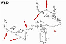 Load image into Gallery viewer, 1954-15 Mercedes Windshield Washer 4.5 mm X 7.5 mm Clear Reinforced Hose OEM
