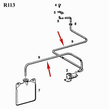 Load image into Gallery viewer, 1954-15 Mercedes Windshield Washer 4.5 mm X 7.5 mm Clear Reinforced Hose OEM
