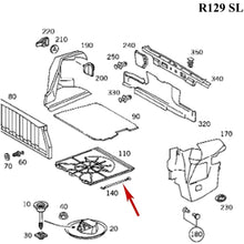 Load image into Gallery viewer, 1976-02 Mercedes R107 SL W116 R129 SL Trunk Spare Tire Cover Plastic Handle NLA
