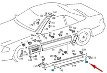 Load image into Gallery viewer, 1992-95 Mercedes 300 500 600 SL 320 500 600 Left Rear Jack Hole Cover Primed OE
