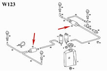 Load image into Gallery viewer, 1977-95 Mercedes 2010-18 Sprinter 2 Way Windshield Washer Pump Check Valve Febi
