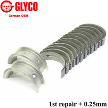 Load image into Gallery viewer, 1982-88 BMW M20 6 Cylinder 325 325e 325is 528e 1st Repair Main Bearing Set GLYCO
