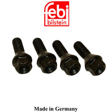 Load image into Gallery viewer, 1977-92 BMW 318 320 325 4 X Black Wheel Lug Bolt 12 X 1.5mm 36 13 6 781 150
