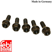 Load image into Gallery viewer, 5 X BMW Black Wheel Lug Bolt 12 X 1.5mm 1977-16 1 3 5 6 7 8 M Z Febi 6 781 150
