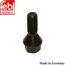 Load image into Gallery viewer, BMW Black Wheel Lug Bolt 12 X 1.5mm 1977-16 1 3 5 6 7 8 M Z Febi 36 13 6 781 150
