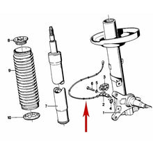 Load image into Gallery viewer, 1978-86 BMW E23 733i 735i 745i OEM Front Brake ABS Speed Sensor 61 12 1 365 275
