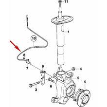 Load image into Gallery viewer, 1998-03 BMW E39 525i 528i 530i 540i M5 OEM Front Brake ABS Speed Sensor Hella
