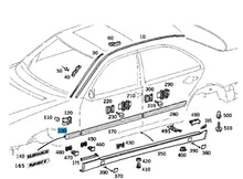 Load image into Gallery viewer, 2000-02 Mercedes E320 Left Front Fender Molding Mica Travertine Beige OE MB
