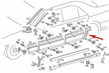 Load image into Gallery viewer, 1995-99 Mercedes W140 S 320 350 500 600 Left Rear Fender Panel Molding New OE MB
