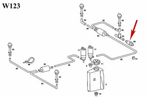 1966-85 Mercedes OEM Bosch Windshield & Headlight Washer Pressure Check Valve