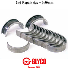 Load image into Gallery viewer, 1995-08 BMW 3 5 M X Z 2nd US + 0.50mm 59.50mm Main Bearing Set German OEM GLYCO
