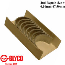 Load image into Gallery viewer, 2nd US 47.50mm Rod Bearing Set 1966-83 BMW 1600 1800 2000 2002 320i German Glyco
