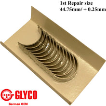 Load image into Gallery viewer, 1984-06 BMW 3 5 M3 Z3 Z4 X5 1st Repair 44.75mm + 0.25mm Rod Bearing Set GLYCO
