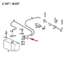 Load image into Gallery viewer, 1972-80 Mercedes W116 S R107 SL Windshield Washer Chassis Mounted Electric Pump
